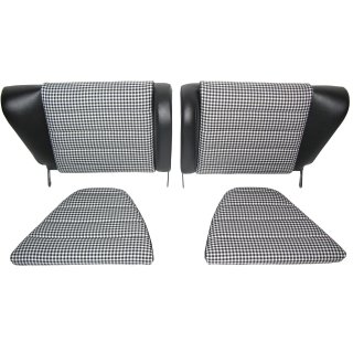 Rear Seats for Porsche 911 Leatherette black / Houndstooth