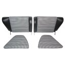 Rear Seats for Porsche 911 Leather black / Houndstooth