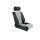LeMans B81/5 Echtleder schwarz / Sitzfläche Pepita (2 Stück)