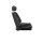 LeMans B82 Kunstleder / Sitzfläche genoppt schwarz (2 Stück)