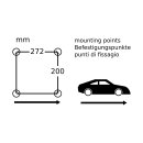 Nürburgring B12R Kunstleder / Sitzfläche genoppt schwarz (2 Stück)