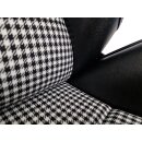Monza B895 Kunstleder schwarz / Pepita (2 Stück)
