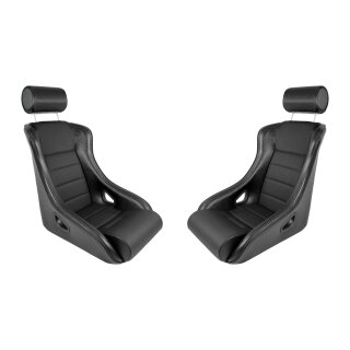 Sport Stradale B52 Kunstleder schwarz / Sitzfläche genoppt