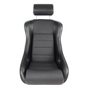 Sport Stradale B52 Kunstleder schwarz / Sitzfläche genoppt