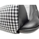 Modell 14 B95 Kunstleder schwarz / Sitzfläche Pepita (2 Stück)