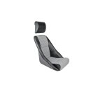 Modell 14 B95 Kunstleder schwarz / Sitzfläche Pepita...
