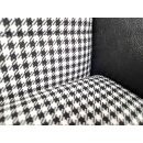 Modell 14 B95 Kunstleder schwarz / Sitzfläche Pepita (2 Stück)
